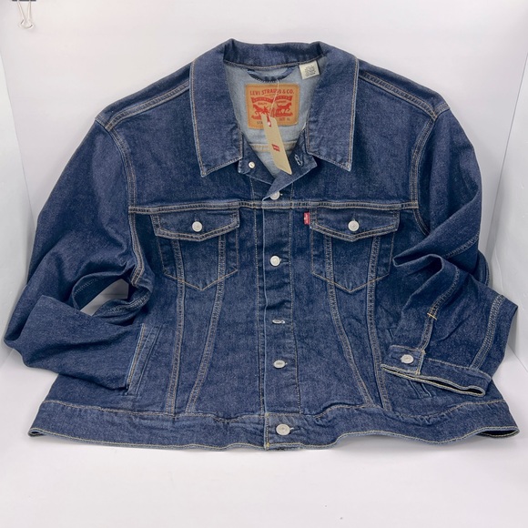 Levi's Other - LEVI’S DENIM BLUE JEANS TRUCKR JACKET, MALE’S  EXTRA LARGE SIZE, 98% COTTON